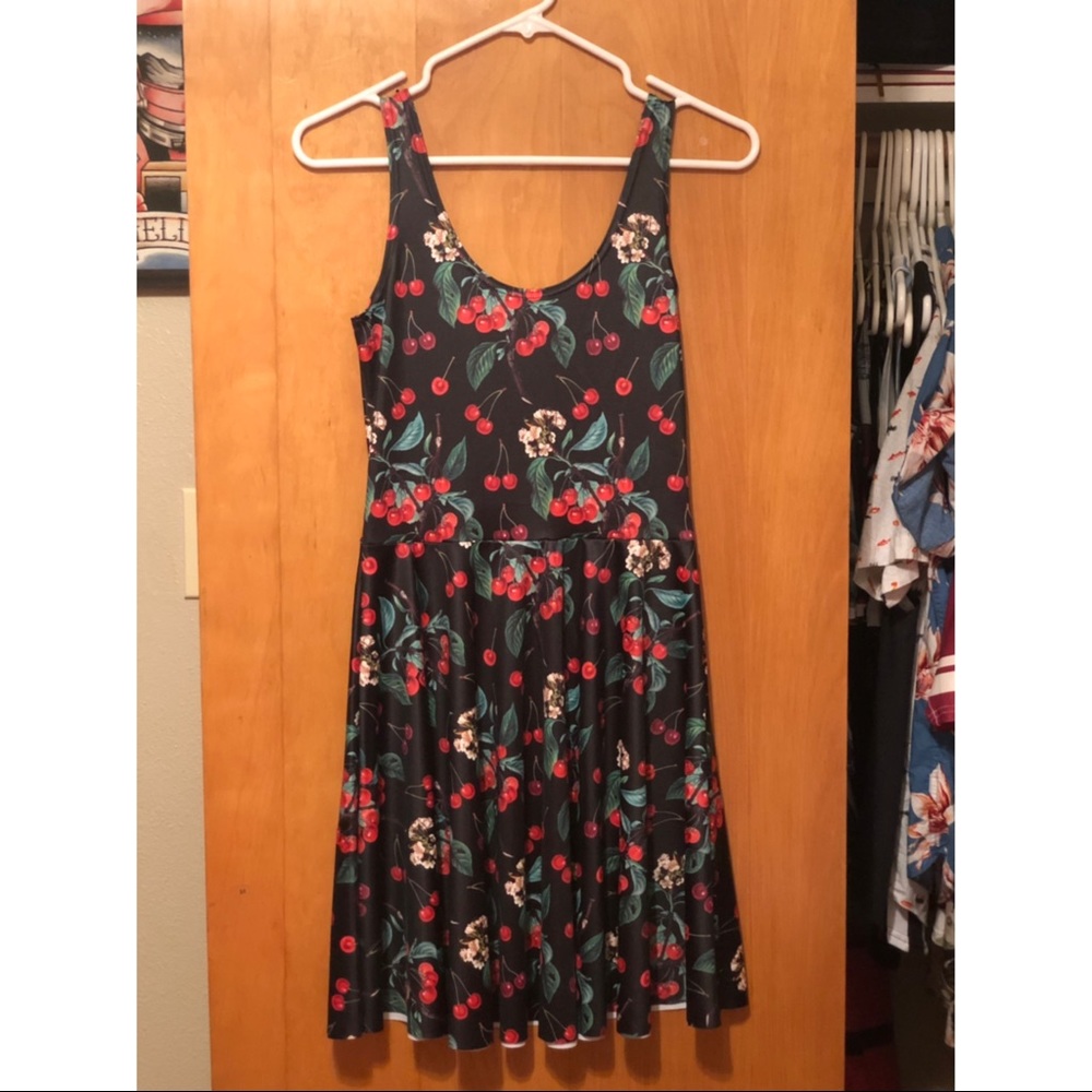 NWT Black Cherry Scoop Skater Dress - Black Milk